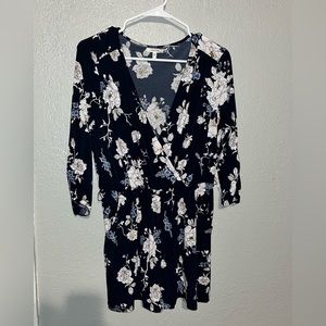 Size small, navy blue floral romper from Maurice’s